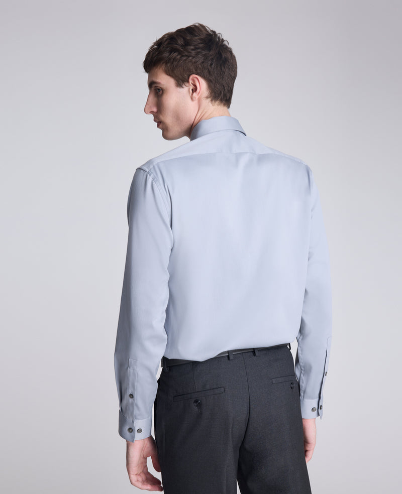 Mens REACTION Slim-Fit Button-Down Dress Shirt, Stone Grey Mens REACTION Slim-Fit Button-Down Dress Shirt, Stone Grey