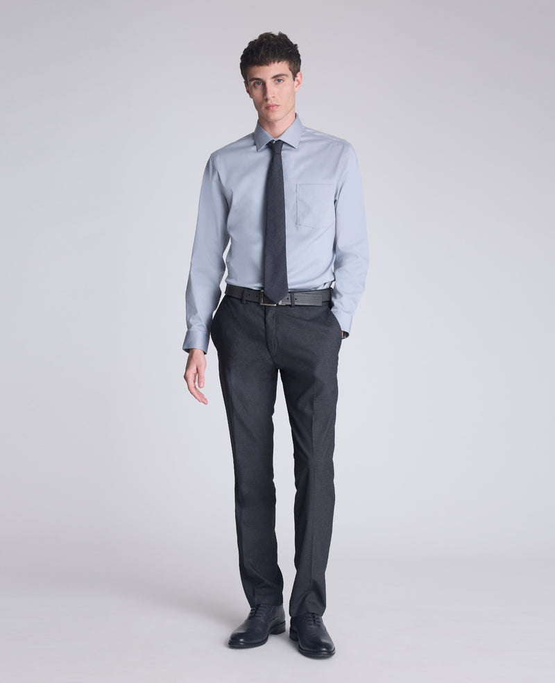 Mens REACTION Slim-Fit Button-Down Dress Shirt, Stone Grey Mens REACTION Slim-Fit Button-Down Dress Shirt, Stone Grey