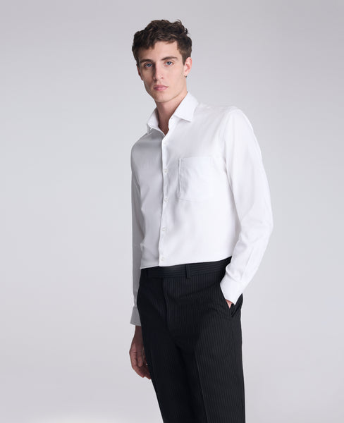Kenneth Cole Men's Slim Fit Stretch Dress Shirt - White