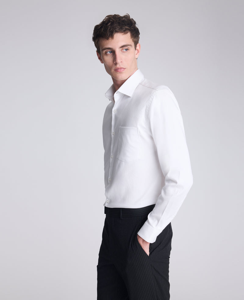 Buy Men's REACTION Slim-Fit Button-Down Dress Shirt, White Buy Men's REACTION Slim-Fit Button-Down Dress Shirt, White