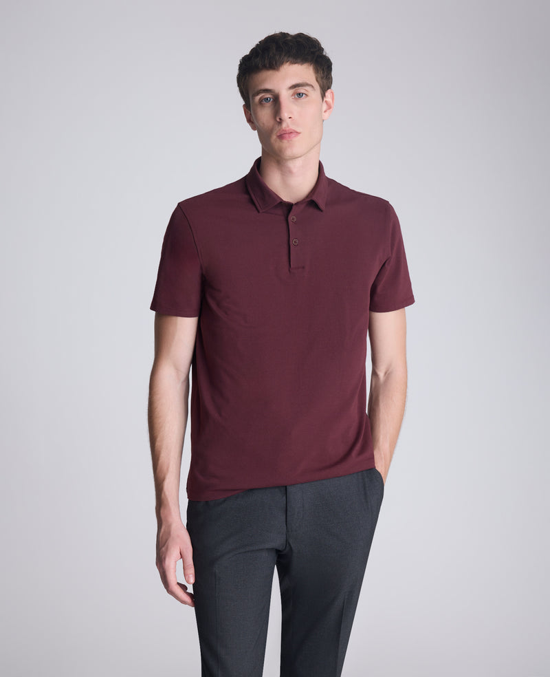Kenneth Cole - Performance Button Polo MENS KNITS for Men