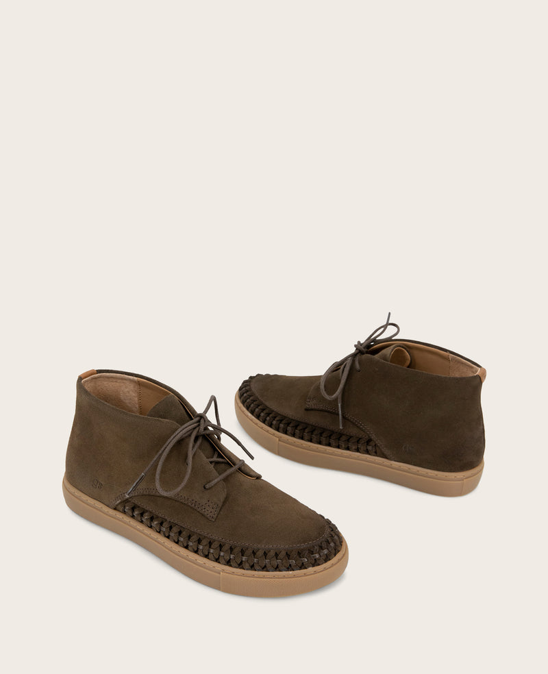 Kenneth Cole - GENTLE SOULS - Cacti Suede Braid Detail Sneaker Bootie WOMENS BOOT for Women