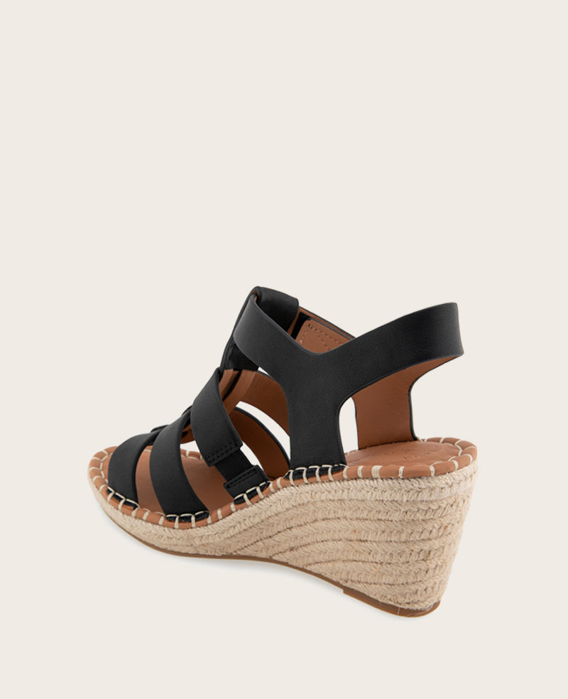 Kenneth Cole - GENTLE SOULS - Capelin Leather Espadrille Wedge WOMENS SANDAL for Women