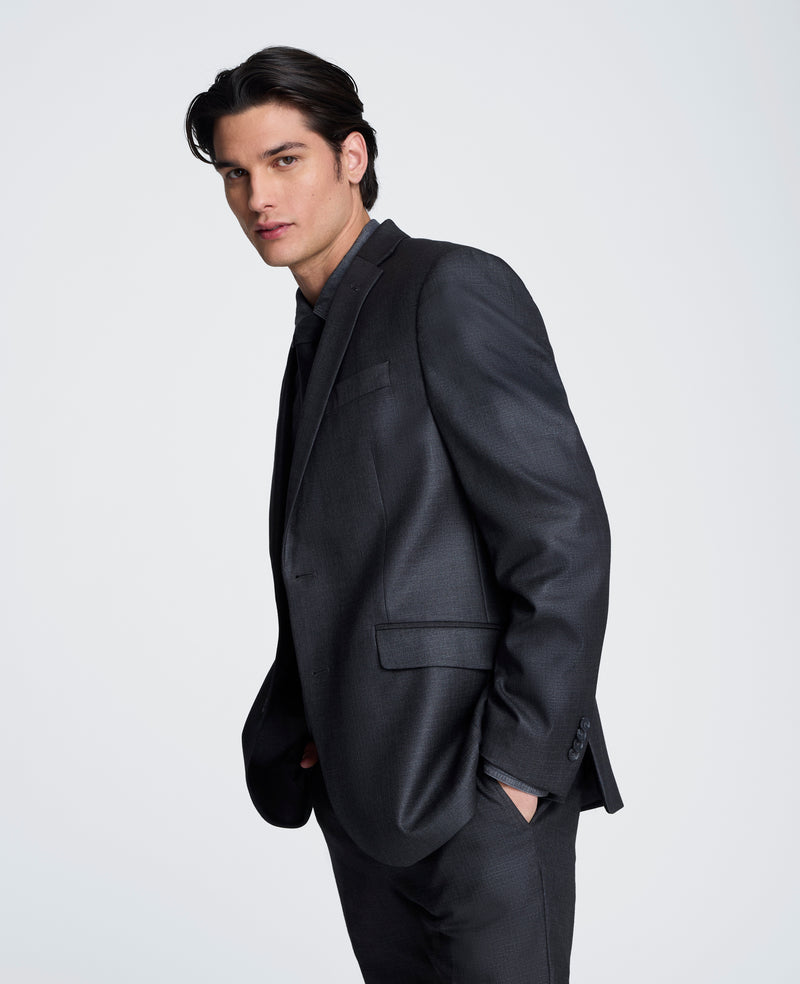 Shop Gunmetal Slim-Fit Suit Jacket for Men Kenneth Cole Shop Gunmetal Slim-Fit Suit Jacket for Men Kenneth Cole