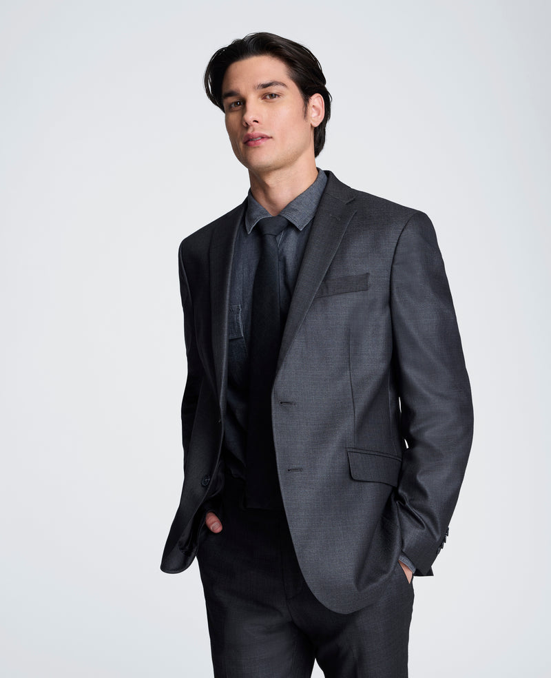 jacket dress for mens Kenneth Cole Reaction Men's Multi Pattern Suit Separate Jacket, 36 Short