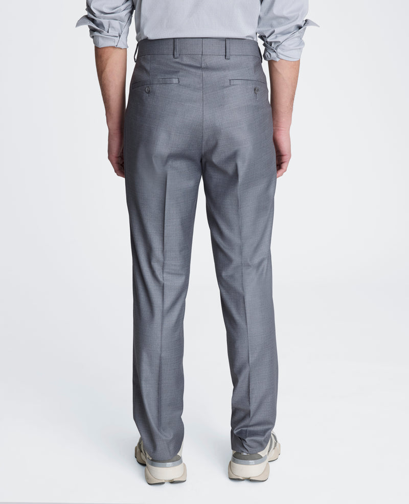 Men's Techni-Cole Suit Separate Slim-Fit Pants - Light Grey