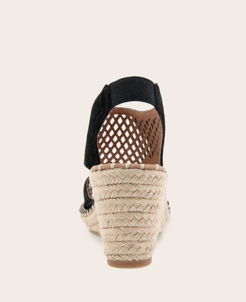 Kenneth Cole - GENTLE SOULS - Cody Perforated Suede Espadrille Wedge WOMENS SANDAL for Women