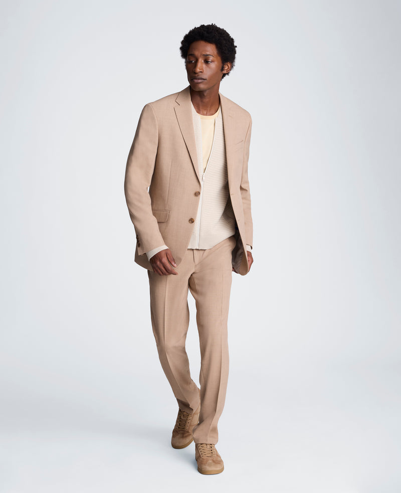 Kenneth Cole Reaction Mens Slim fit 2 Piece Suit 42 R / 35 Waist Tan Stretch, Men's, Beige Kenneth Cole Reaction Mens Slim fit 2 Piece Suit 42 R / 35 Waist Tan Stretch, Men's, Beige