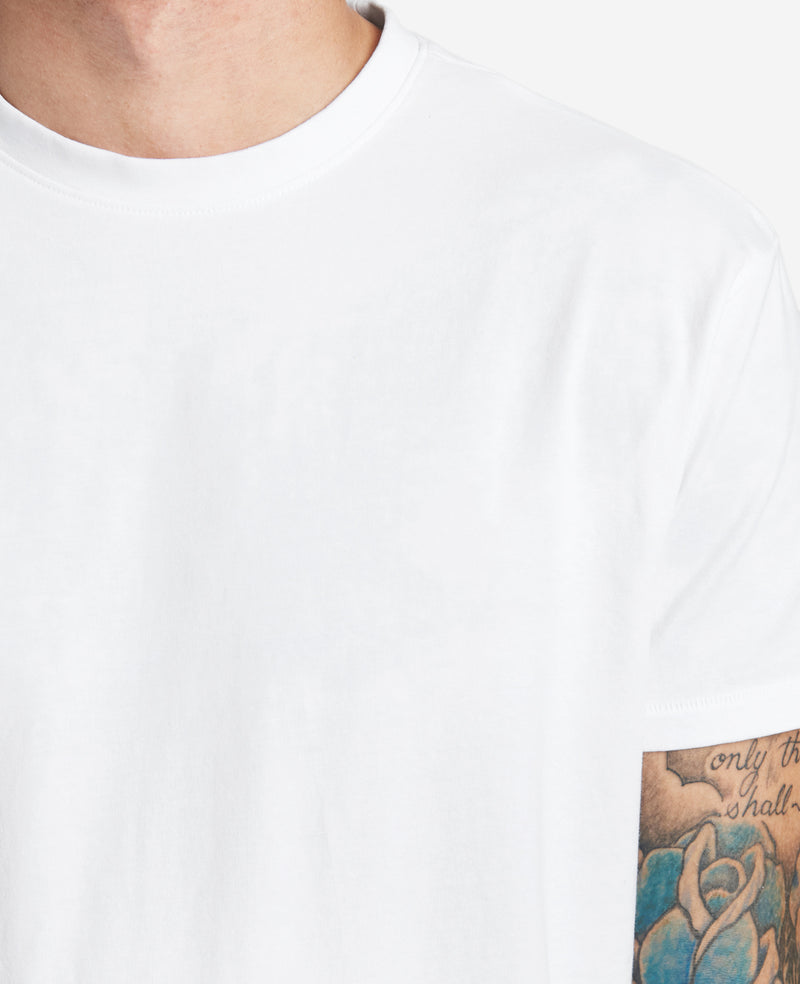 Guess ROLL CUFF - T-shirt print - pure white/wit Guess ROLL CUFF - T-shirt print - pure white/wit