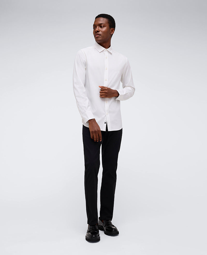 Kenneth Cole | Performance Slim Fit Button Down Shirt in White Kenneth Cole | Performance Slim Fit Button Down Shirt in White