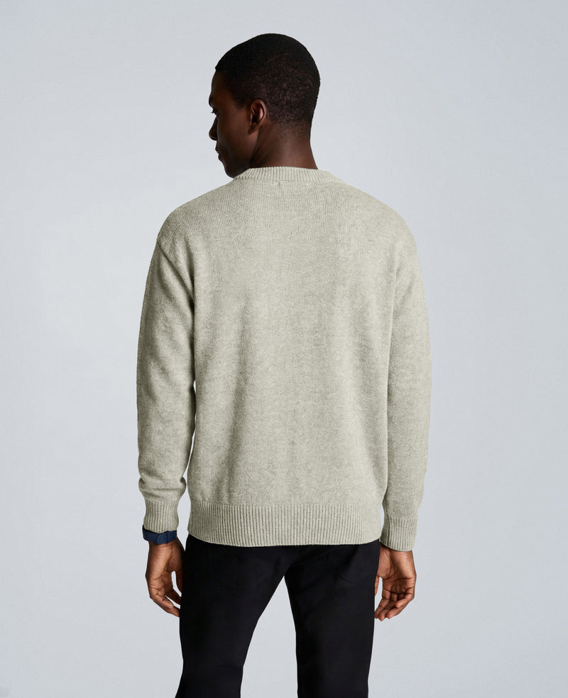 Kenneth Cole - Lingua Franca Read Between The Lies Unisex Cotton Crewneck Sweater Men's Apparel for Unisex