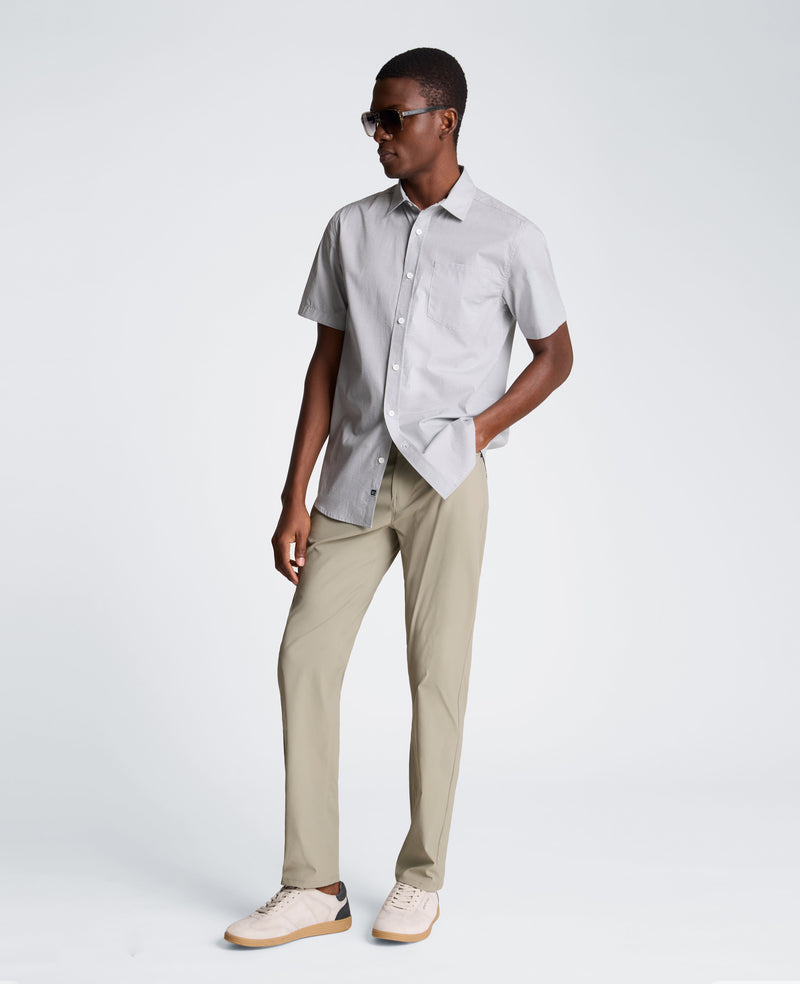 Kenneth Cole - Short Sleeve Sport Shirt with Chest Pocket MENS SHIRT for Men