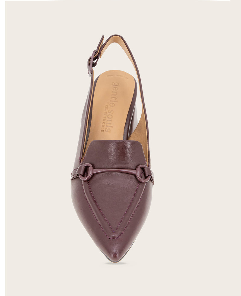 Kenneth Cole - GENTLE SOULS - Dawson Bit Leather Slingback WOMENS HEELS for Women