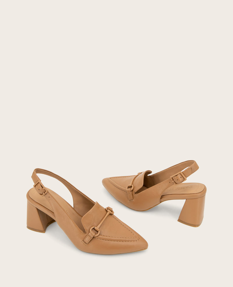 Kenneth Cole - GENTLE SOULS - Dawson Bit Leather Slingback WOMENS HEELS for Women