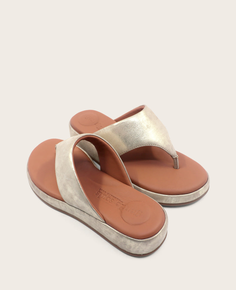 Kenneth Cole - GENTLE SOULS - Daya Metallic Thong Sandal WOMENS SANDAL for Women