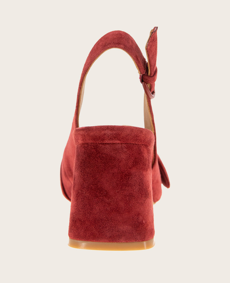 Kenneth Cole - GENTLE SOULS - Diana Suede Bow Slingback Heel WOMENS HEELS for Women