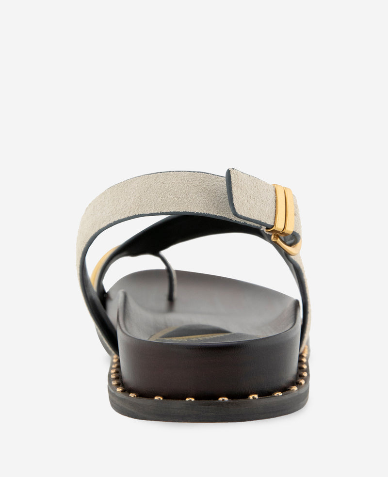 Kenneth Cole - Dixon Suede Toe Ring Buckle Sandal WOMENS SANDAL for Women
