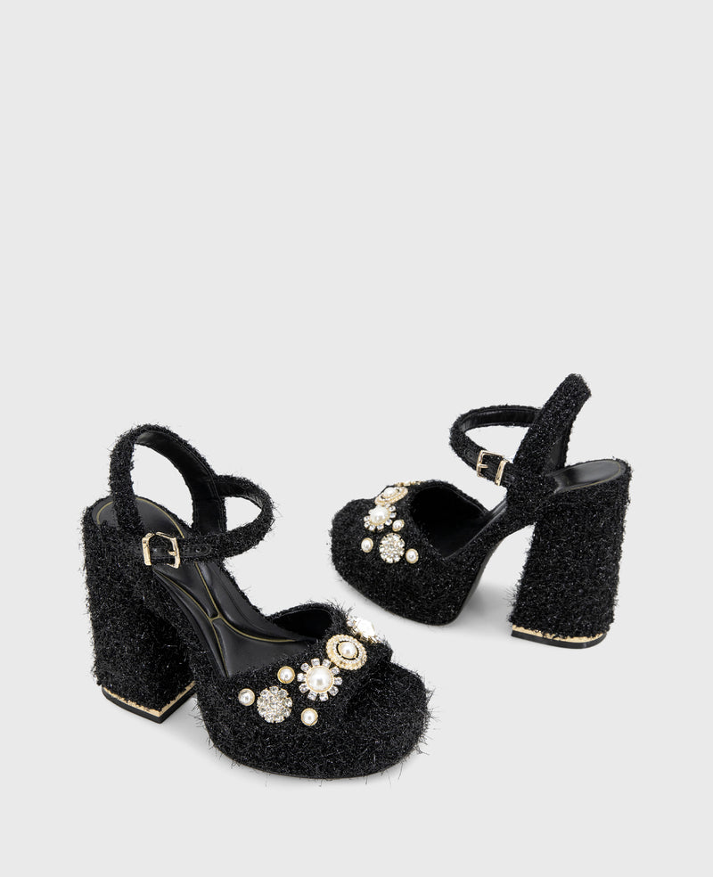 Kenneth Cole - Dolly Charms Fabric Platform Sandal WOMENS HEELS for Women