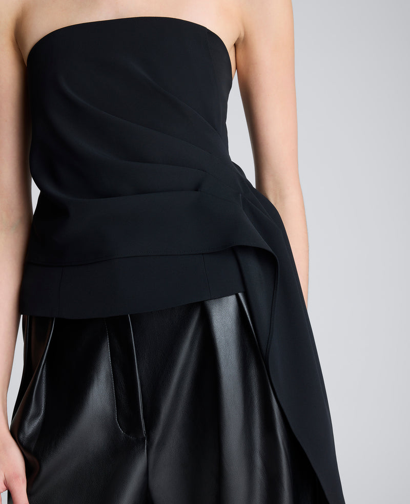 Kenneth Cole - Drape Front Bustier Top WOMENS TOPS for Women