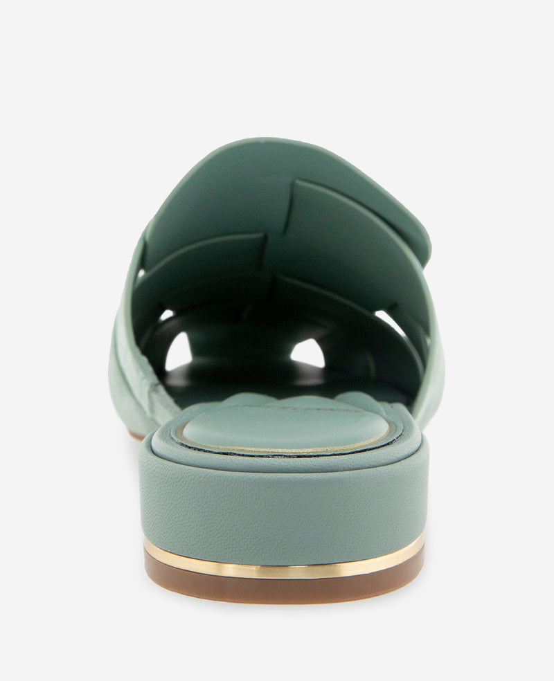 Kenneth Cole - Faina Leather Fisherman Slide Sandal WOMENS FLAT for Women