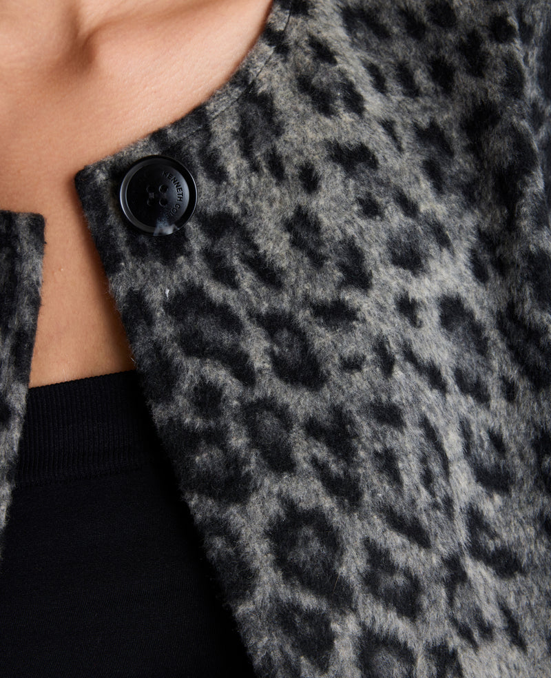Kenneth Cole - Jewel Neck Long Wool Wrap Coat WOMENS OUTERWEAR for Women