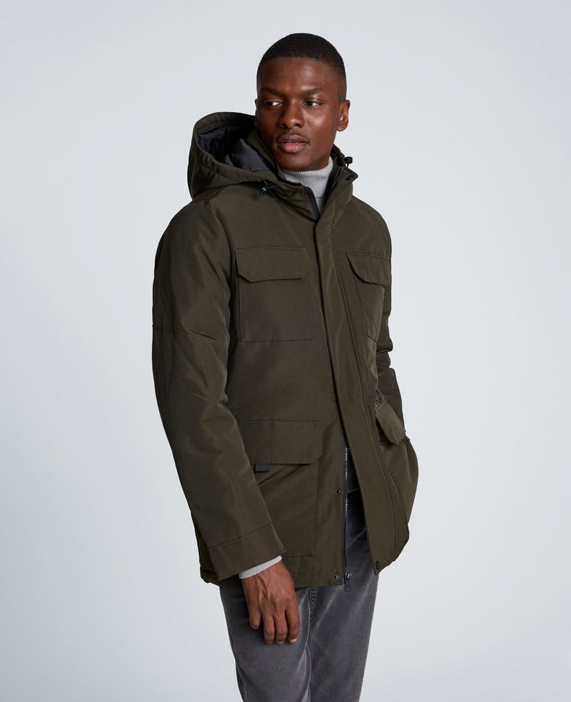 REACTION - Oxford Patch Pocket Parka for Men, Green | KC