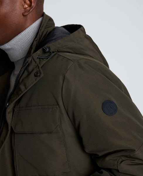 REACTION - Oxford Patch Pocket Parka for Men, Green | KC