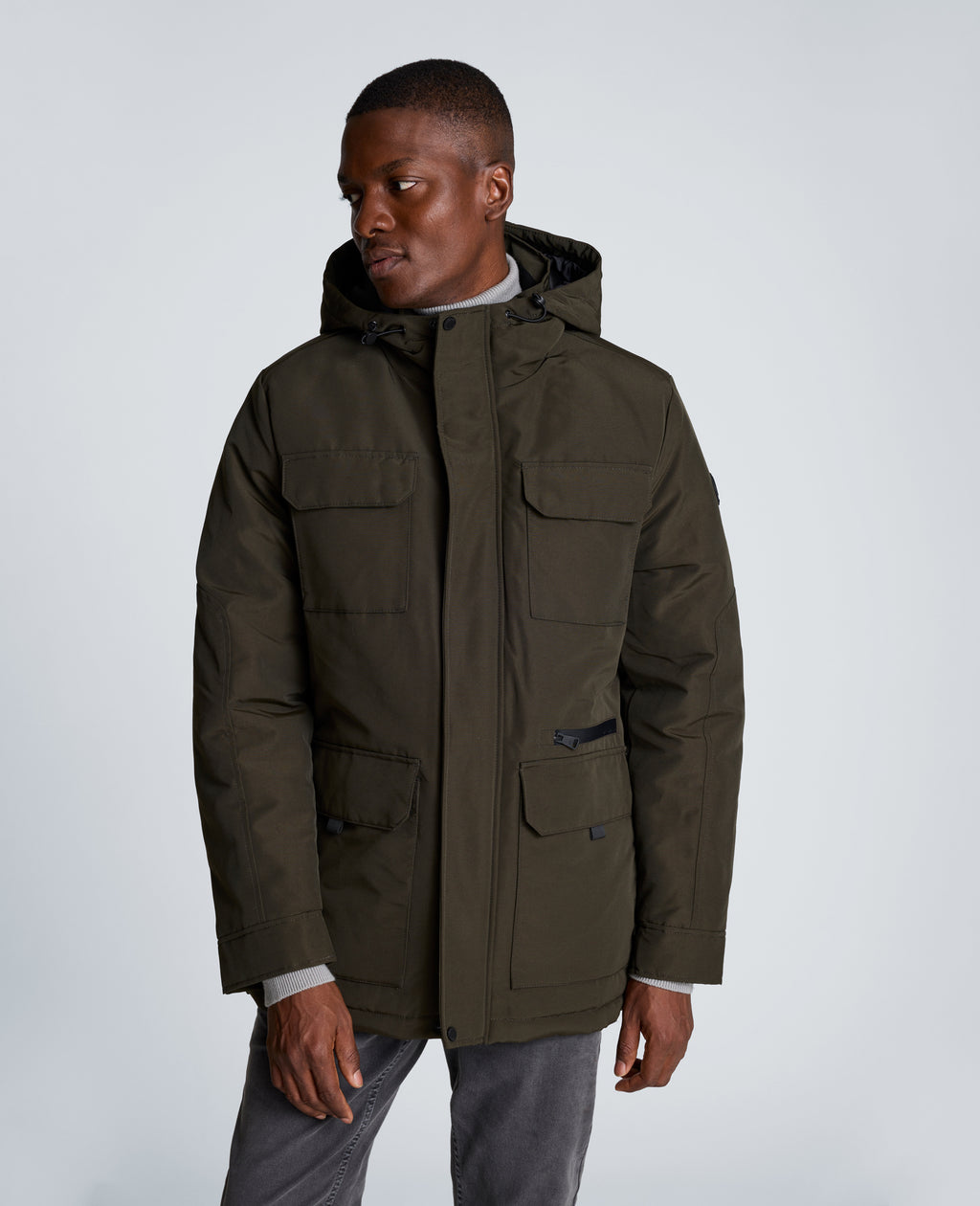 Kenneth Cole - Oxford Patch Pocket Parka MENS OUTERWEAR for Men 
