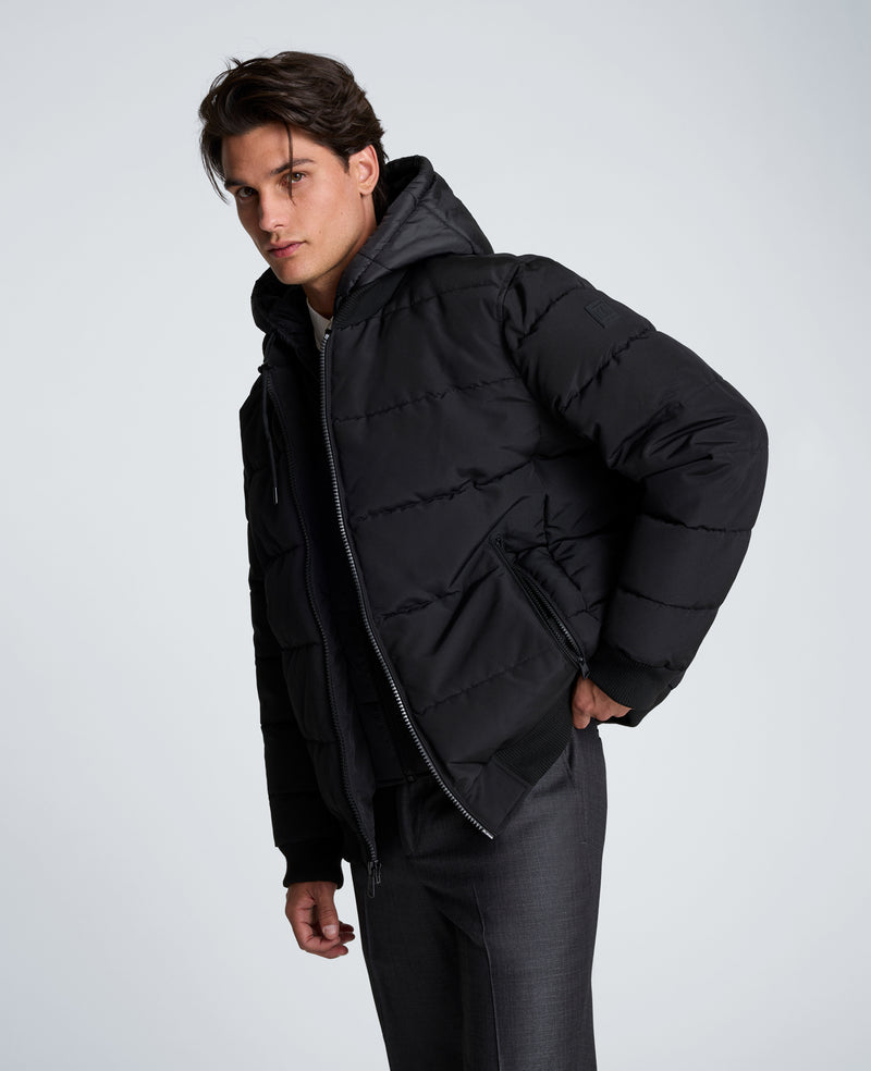 Kenneth Cole - Oxford Hood Bomber Jacket MENS OUTERWEAR for Men