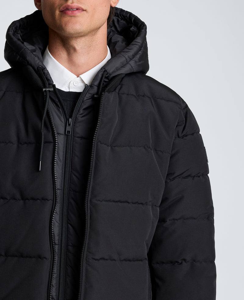 Kenneth Cole - Oxford Hood Bomber Jacket MENS OUTERWEAR for Men