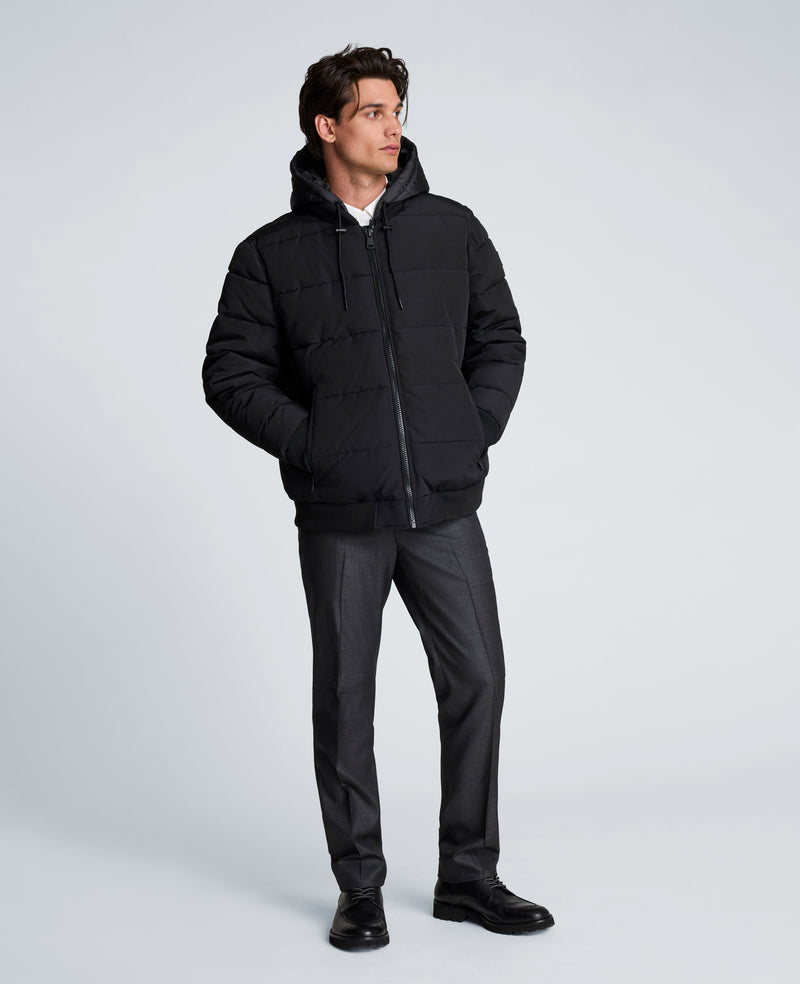 Kenneth Cole - Oxford Hood Bomber Jacket MENS OUTERWEAR for Men