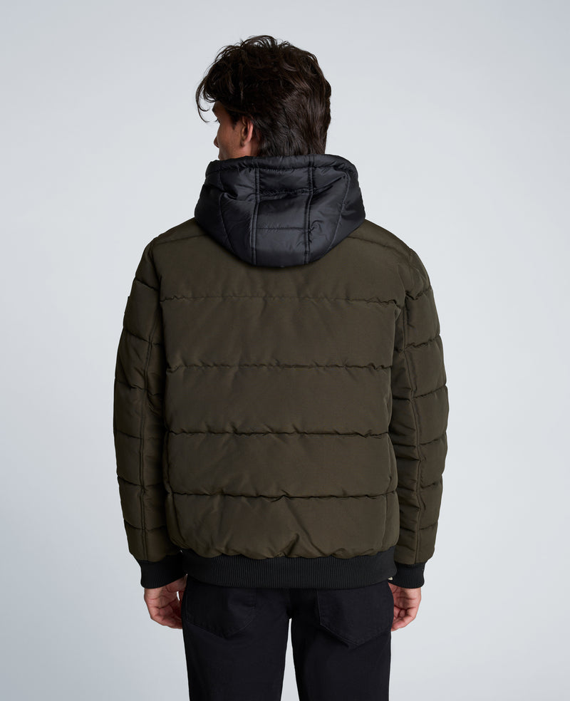 Kenneth Cole - Oxford Hood Bomber Jacket MENS OUTERWEAR for Men