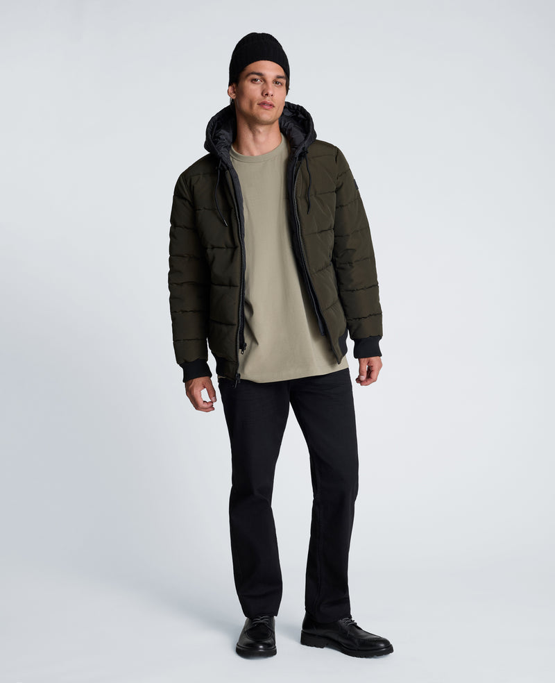 Kenneth Cole - Oxford Hood Bomber Jacket MENS OUTERWEAR for Men