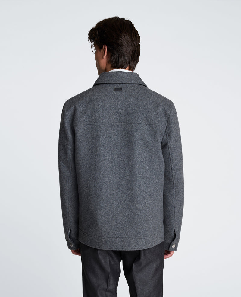 Kenneth Cole - Wool Shirt Collar Jacket MENS OUTERWEAR for Men