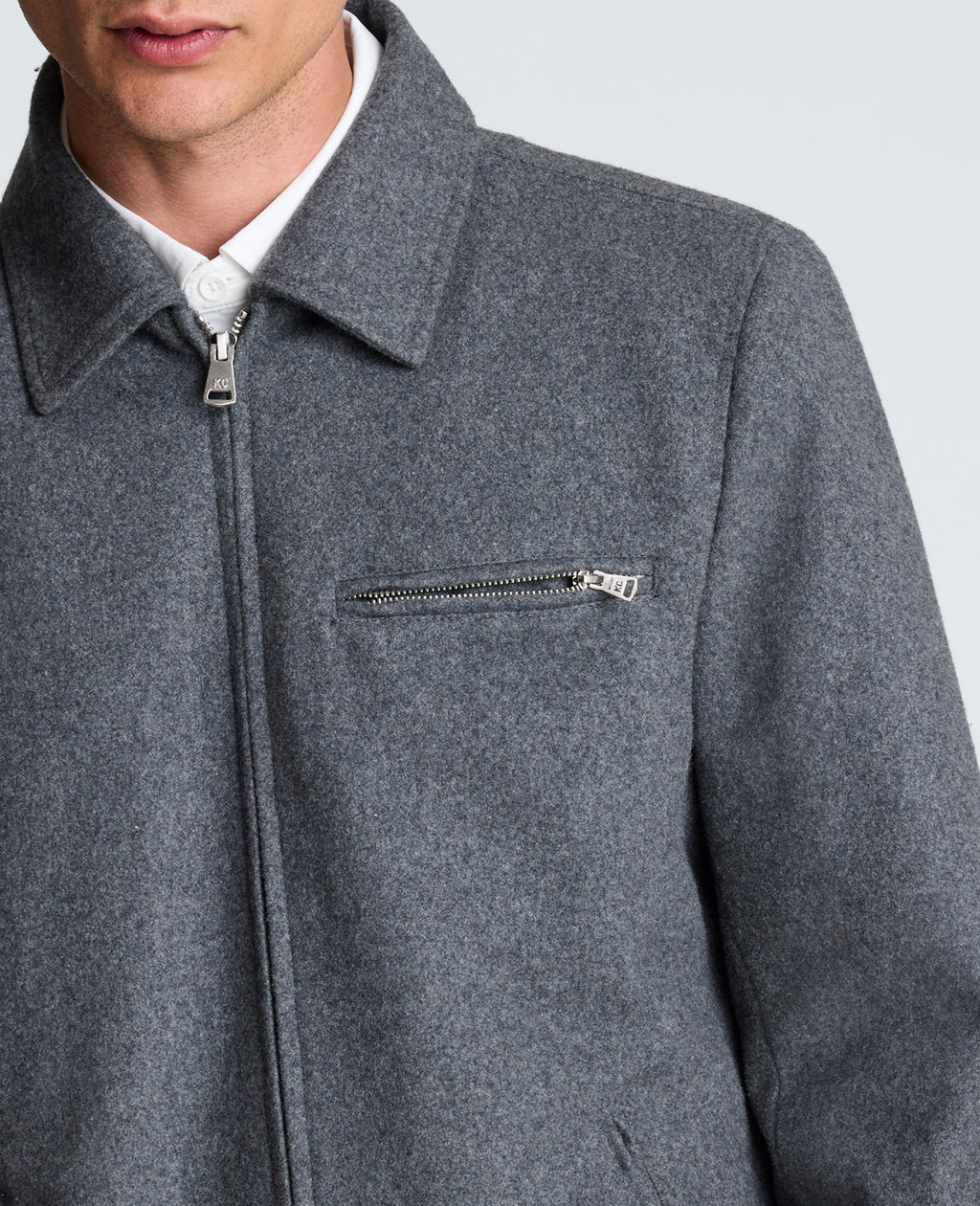 Wool Shirt Collar Jacket