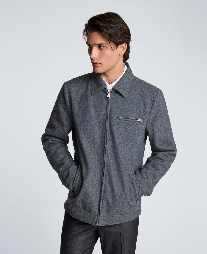 Kenneth Cole - Wool Shirt Collar Jacket MENS OUTERWEAR for Men