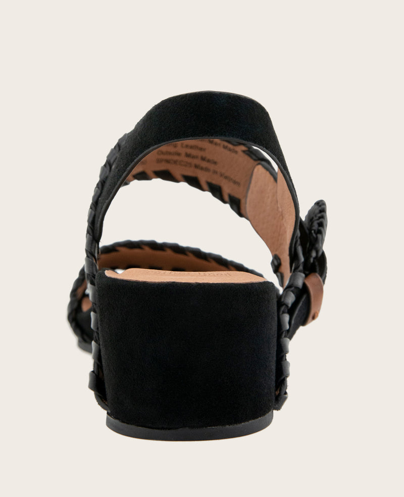 Kenneth Cole - GENTLE SOULS - Gayle Suede Two Band Whip Stitch Wedge Sandal WOMENS SANDAL for Women