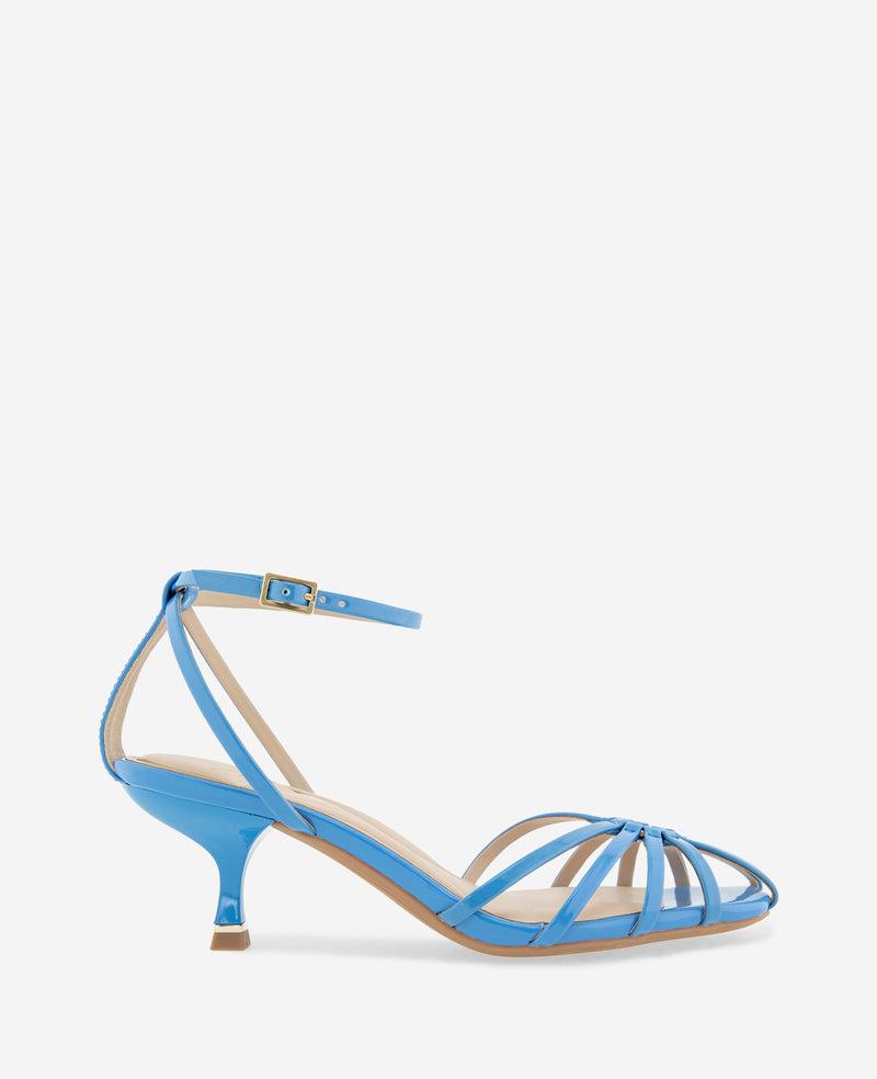 Kenneth Cole - Genevieve Patent Cage Toe Ankle Strap Heel WOMENS HEELS for Women