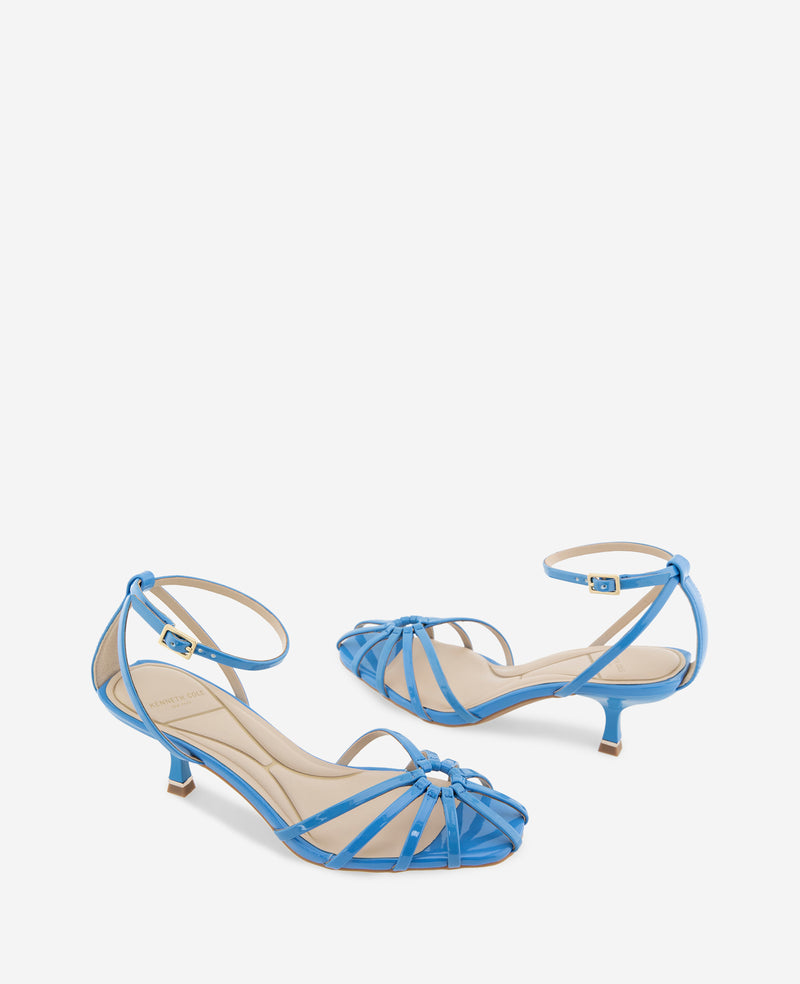 Kenneth Cole - Genevieve Patent Cage Toe Ankle Strap Heel WOMENS HEELS for Women