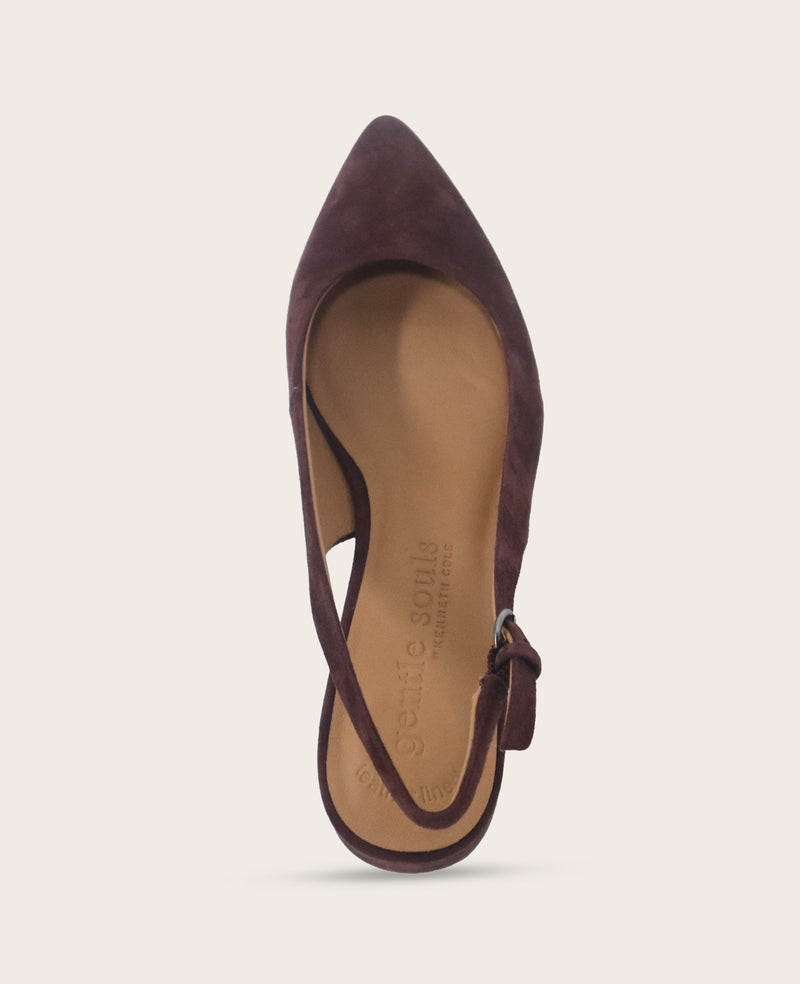 Kenneth Cole - GENTLE SOULS - Georgia Suede Slingback Heel WOMENS HEELS for Women