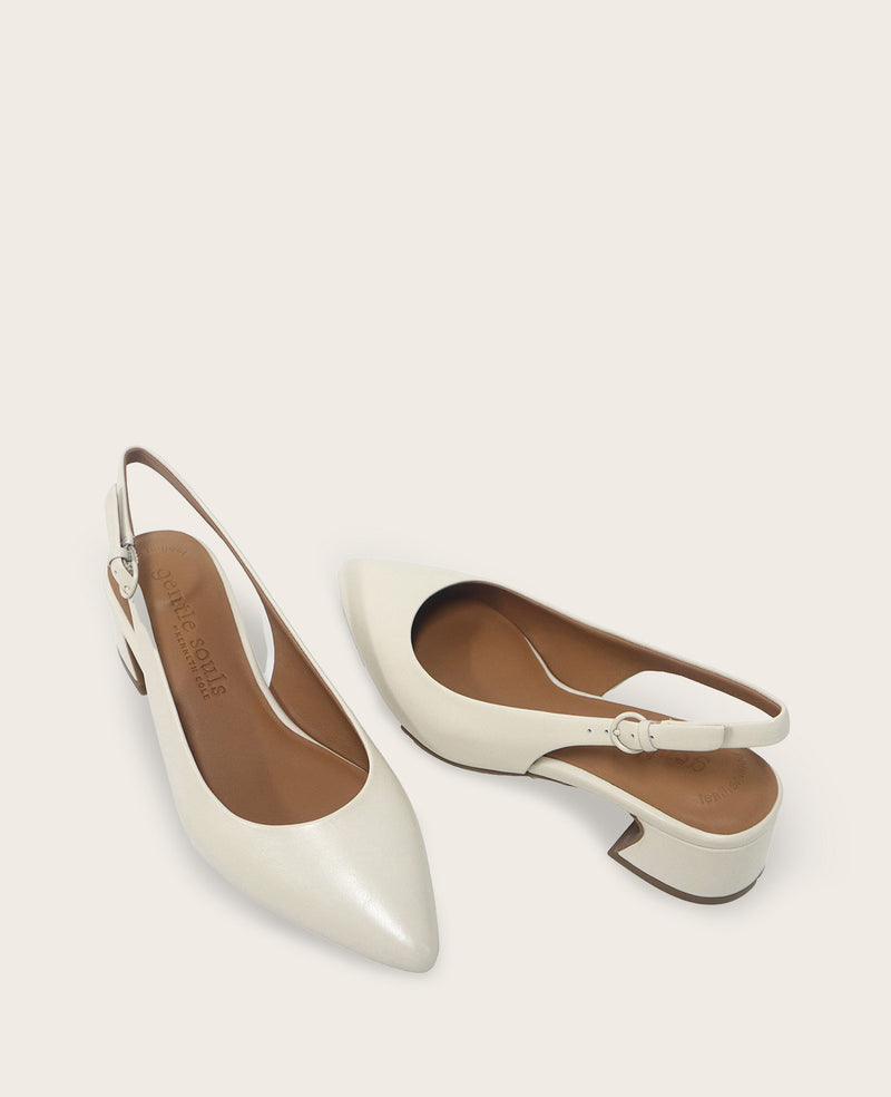 Kenneth Cole - GENTLE SOULS - Georgia Leather Slingback Heel WOMENS HEELS for Women