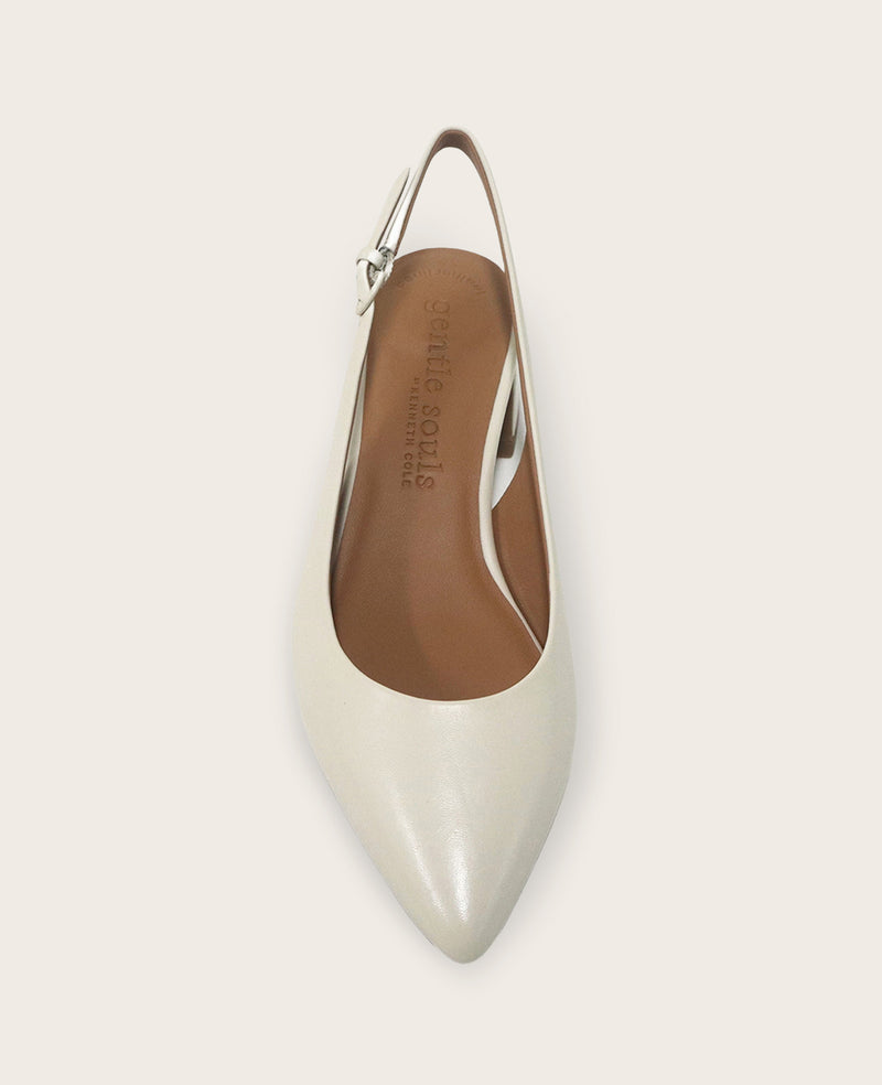 Kenneth Cole - GENTLE SOULS - Georgia Leather Slingback Heel WOMENS HEELS for Women