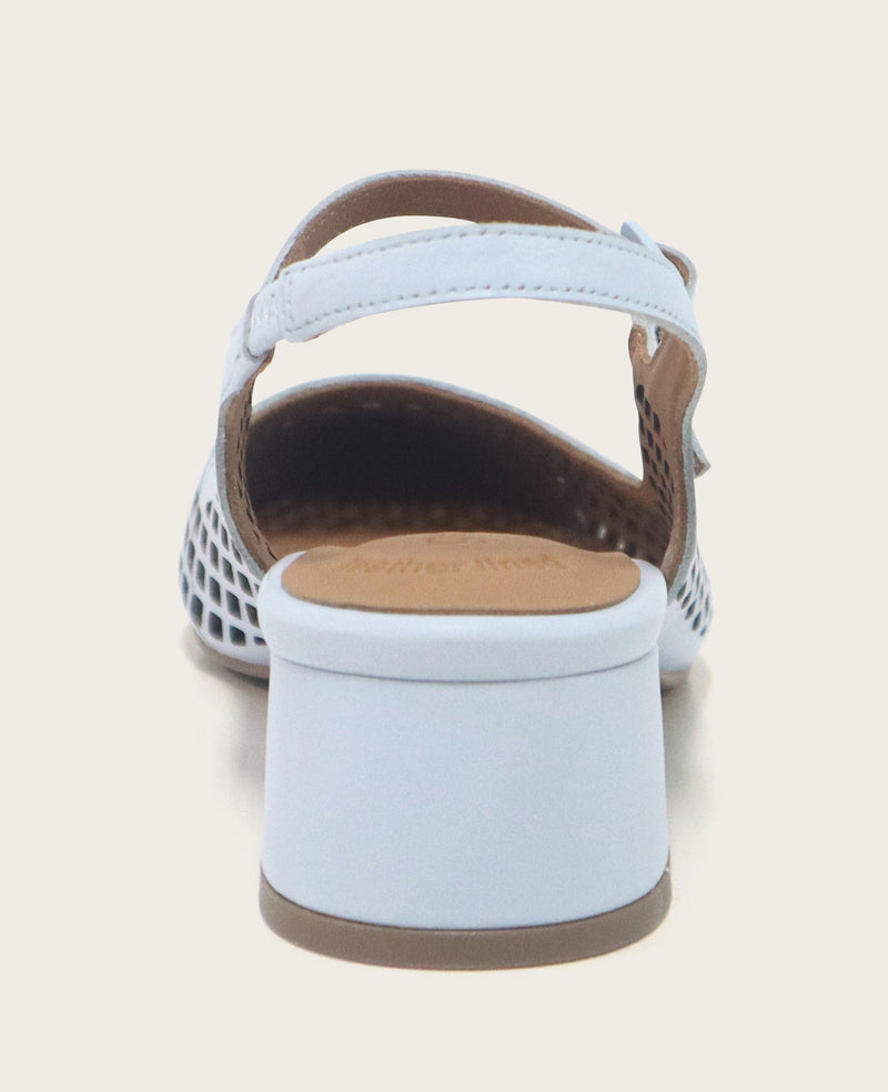 Kenneth Cole - GENTLE SOULS - Gladys Leather Perforated Slingback Heel WOMENS HEELS for Women