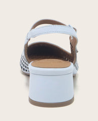 GENTLE SOULS - Gladys Leather Perforated Slingback Heel