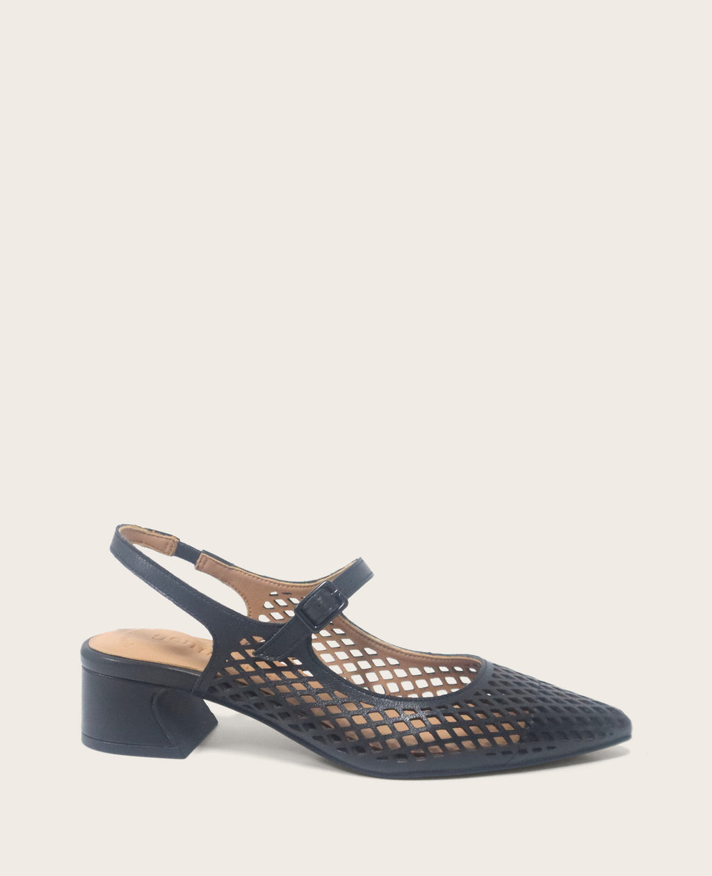Kenneth Cole - GENTLE SOULS - Gladys Perforated Leather Mary Jane Slingback Heel WOMENS HEELS for Women 
