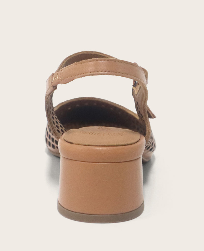 Kenneth Cole - GENTLE SOULS - Gladys Perforated Leather Mary Jane Slingback Heel WOMENS HEELS for Women