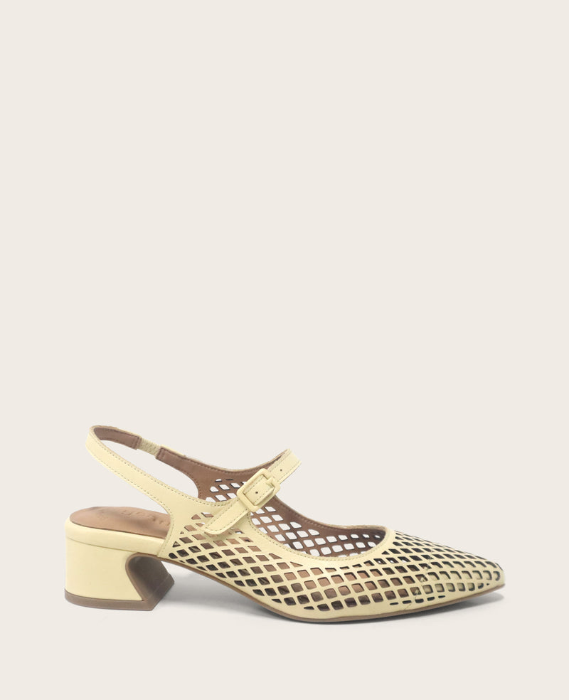 Kenneth Cole - GENTLE SOULS - Gladys Perforated Leather Mary Jane Slingback Heel WOMENS HEELS for Women