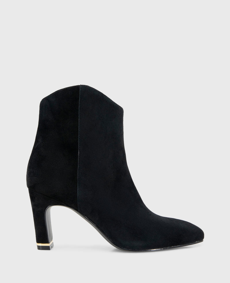 Shop Grizelda Black Suede Heel Boot | Kenneth Cole