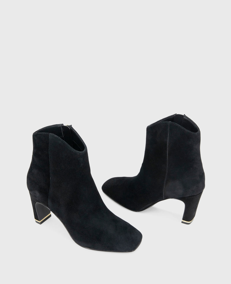 Shop Grizelda Black Suede Heel Boot | Kenneth Cole