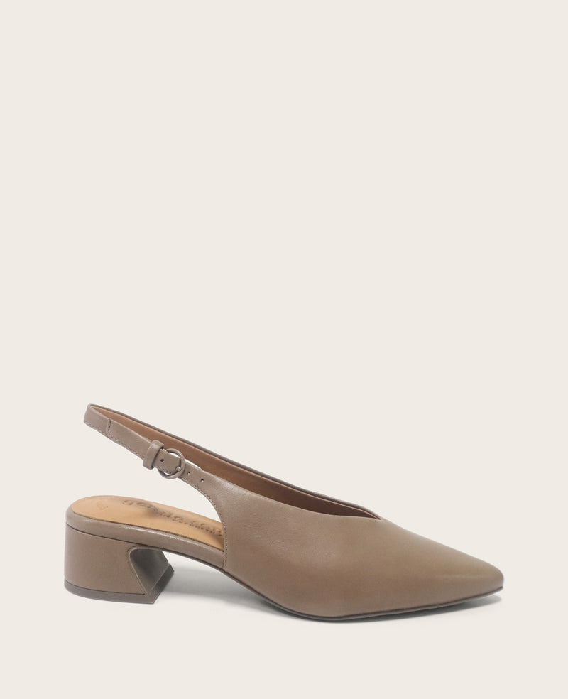 Kenneth Cole - GENTLE SOULS - Ginette Leather Slingback Heel WOMENS HEELS for Women